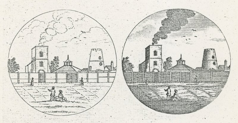 Cabeza del Nuevo Río, fechada el 6 de junio de 1775 de English School