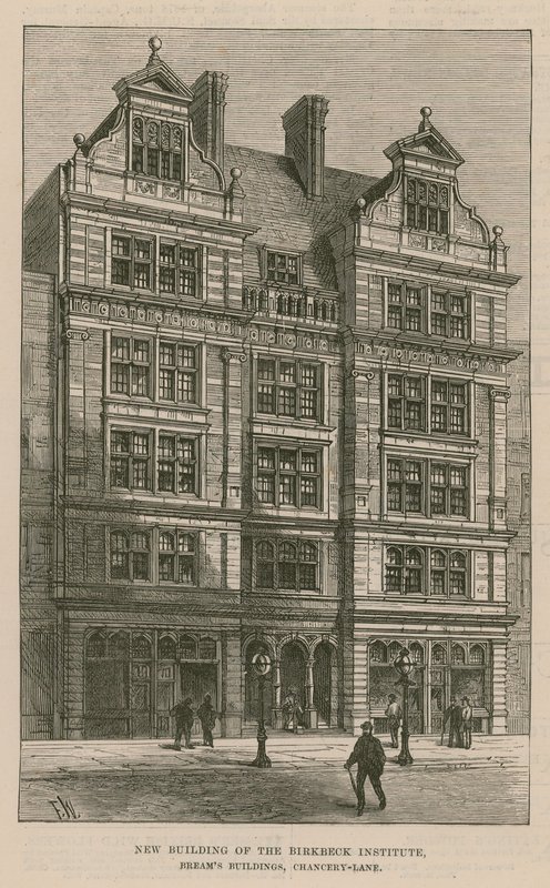 Nuevo edificio del Instituto Birkbeck, Breams Buildings, Chancery Lane, Londres de English School