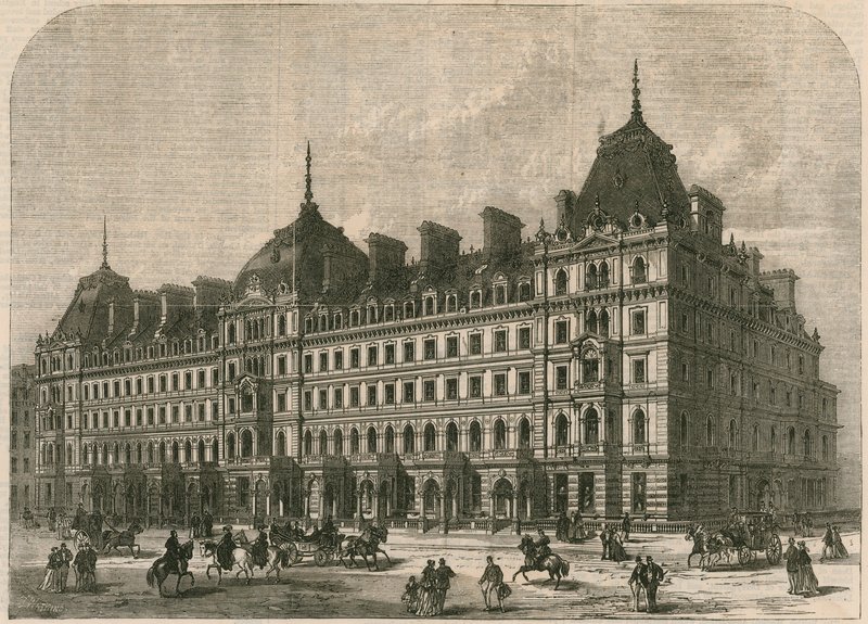 Nuevos edificios de Grosvenor Place, Londres de English School