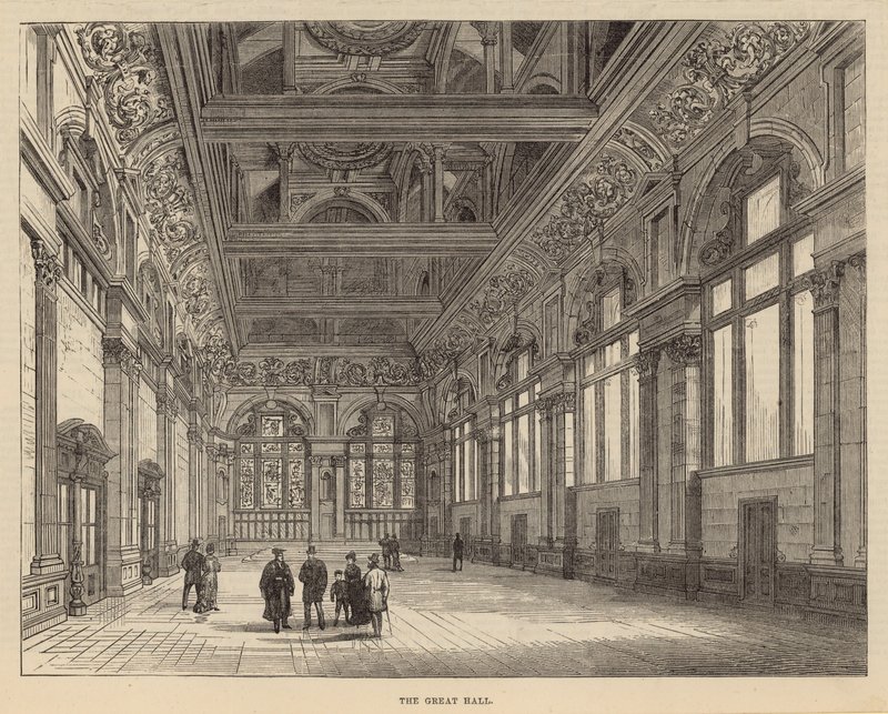 Nuevos edificios de la Escuela de la Ciudad de Londres: El Gran Salón de English School