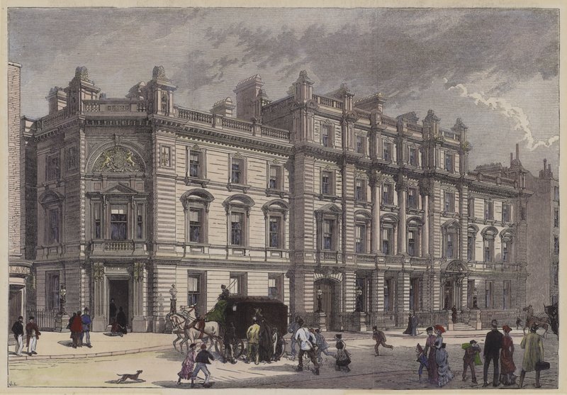 Nuevo juzgado y comisaría, Bow Street, Londres, c. 1880 de English School