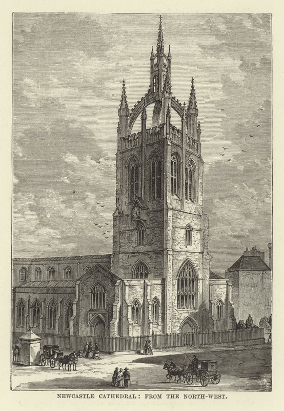 Catedral de Newcastle, desde el noroeste de English School
