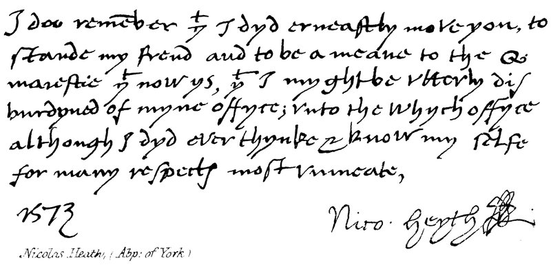 Nicolas Heath, (Arzobispo de York) de English School