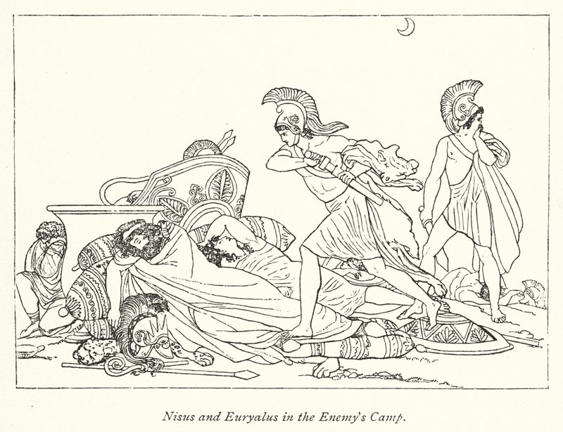 Niso y Euríalo en el Campamento del Enemigo de English School