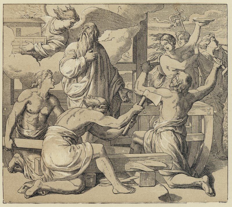 Arca de Noé (grabado) de English School