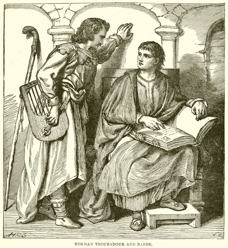 Trovador y barcaza normandos de English School