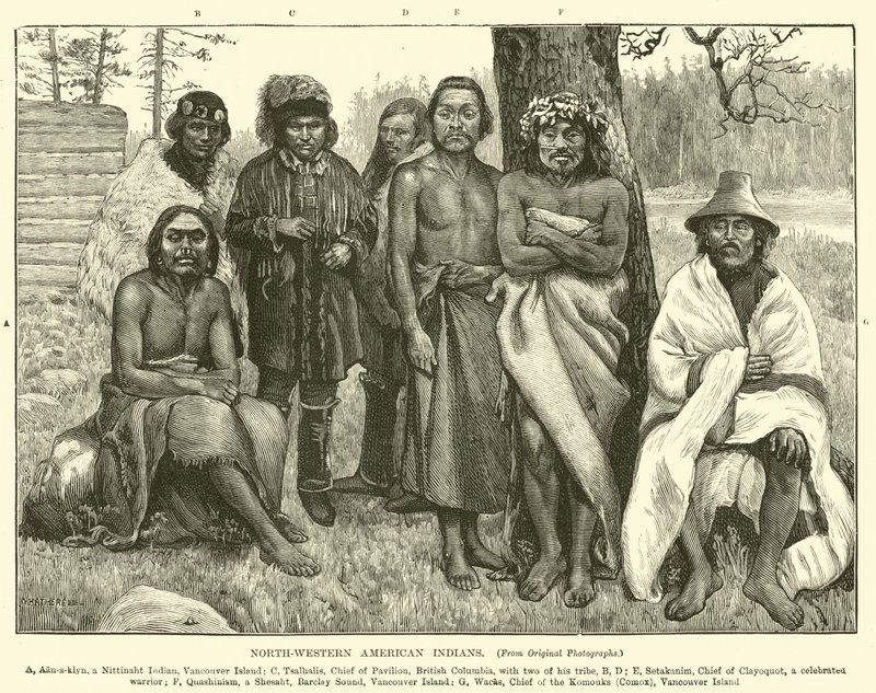 Indios del noroeste de América de English School