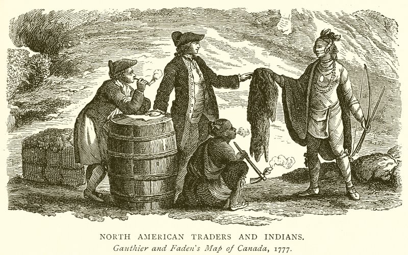 Comerciantes norteamericanos e indios de English School