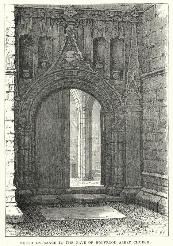 Entrada Norte a la Nave de la Iglesia de la Abadía de Holyrood de English School