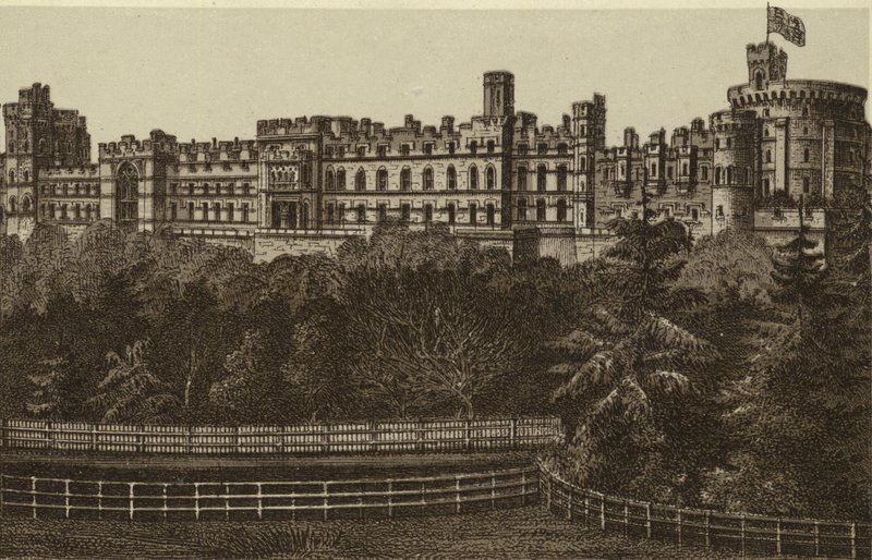 Frente norte, Castillo de Windsor (lito) de English School