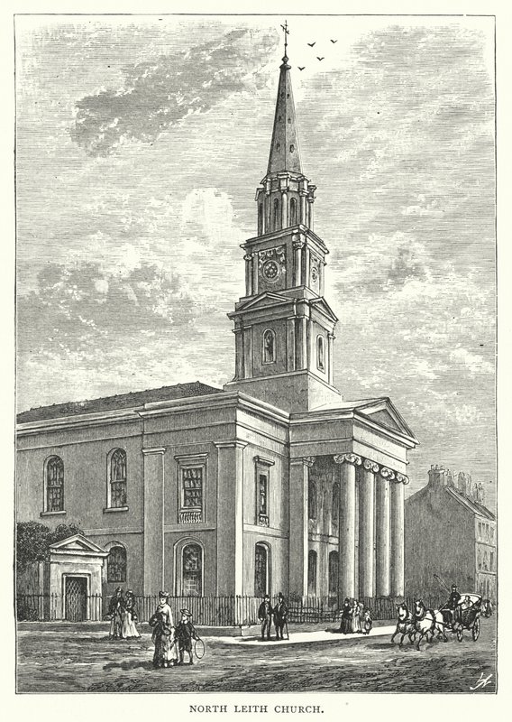 Iglesia de North Leith (grabado) de English School