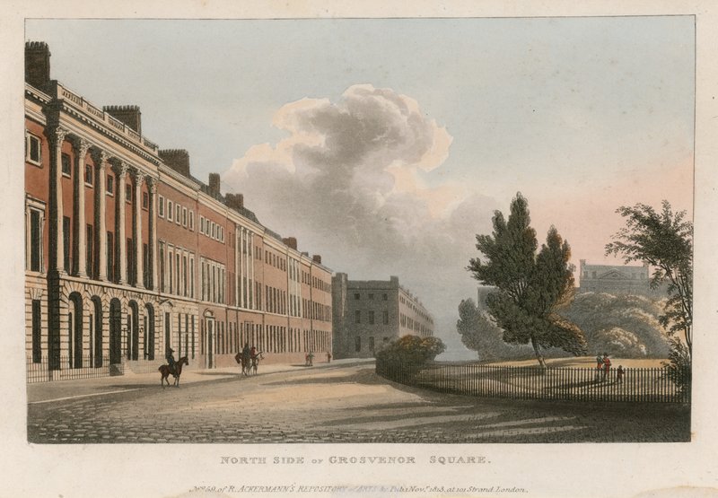 Lado norte de Grosvenor Square de English School