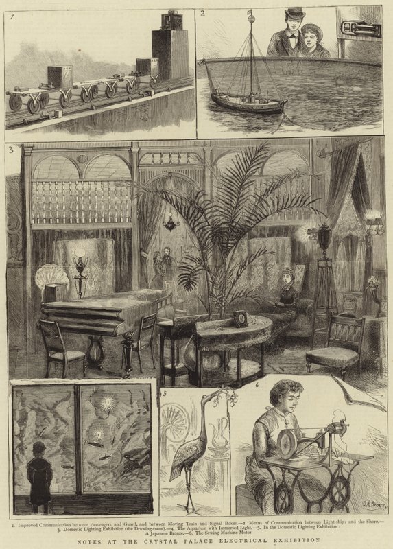 Notas en la Exposición Eléctrica del Palacio de Cristal de English School