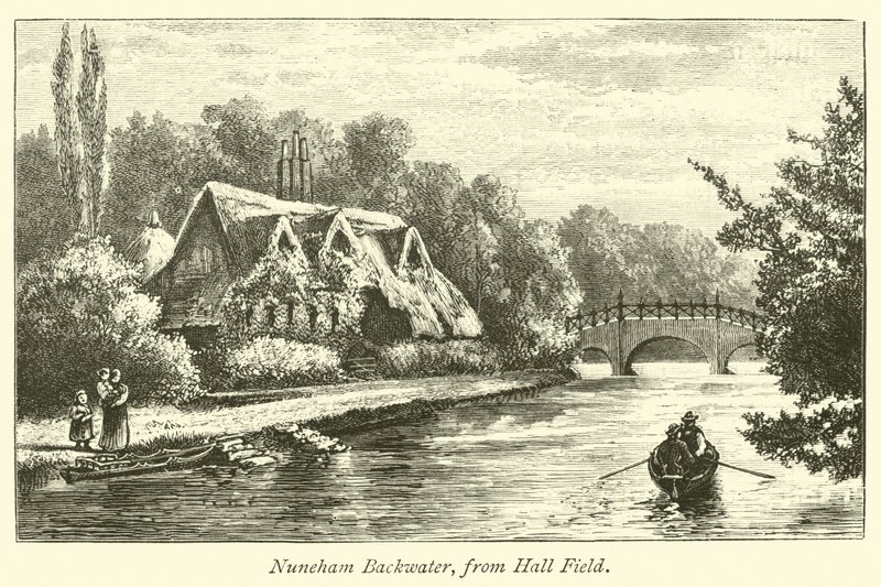 Nuneham Backwater, desde Hall Field de English School