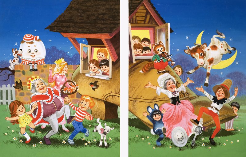 Personajes de rimas infantiles de English School