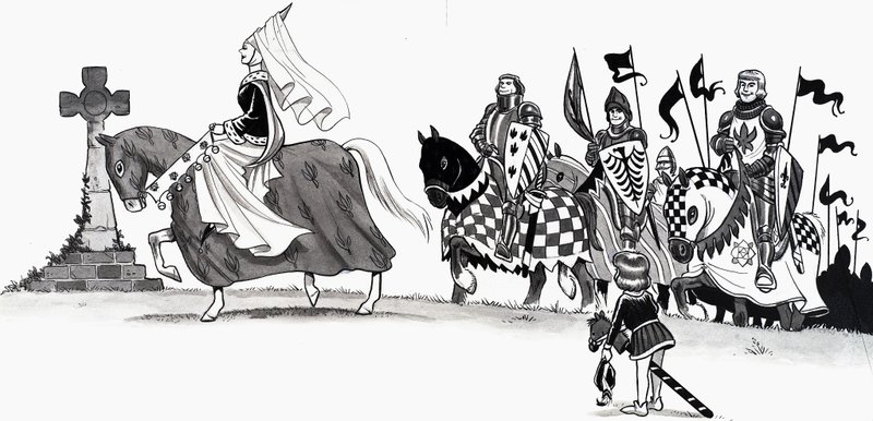 Ilustración de una canción infantil de English School
