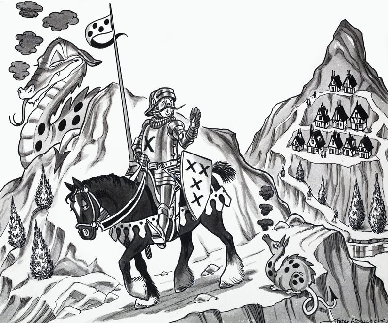 Ilustración de rima infantil de English School