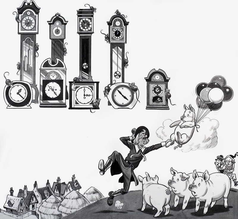 Ilustración de rima infantil de English School