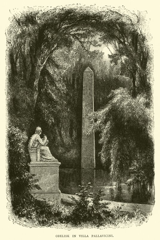 Obelisco en Villa Pallavicini de English School