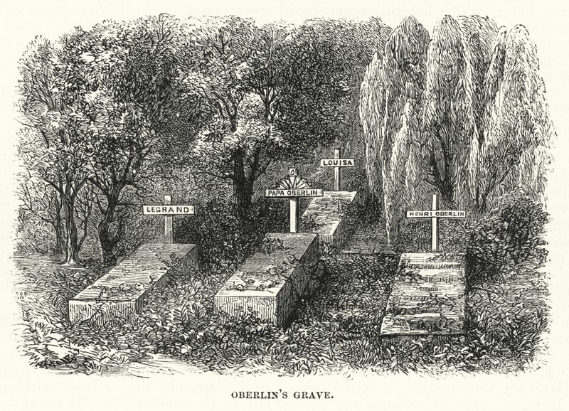 La tumba de Oberlin (grabado) de English School