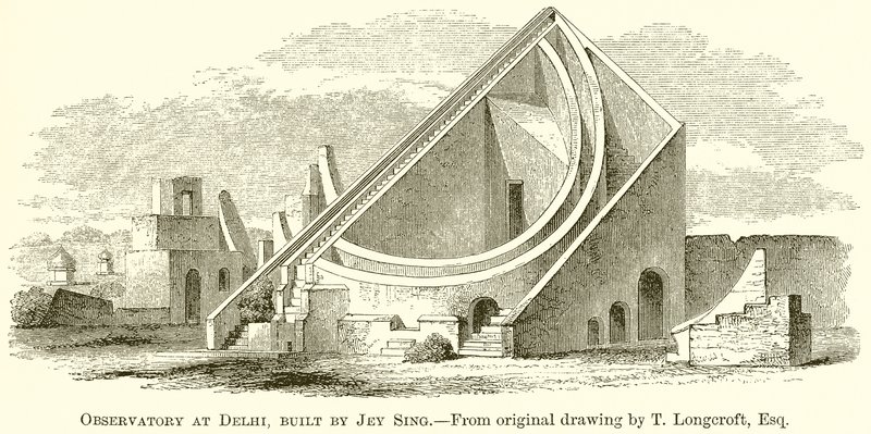 Observatorio en Delhi, construido por Jey Sing de English School