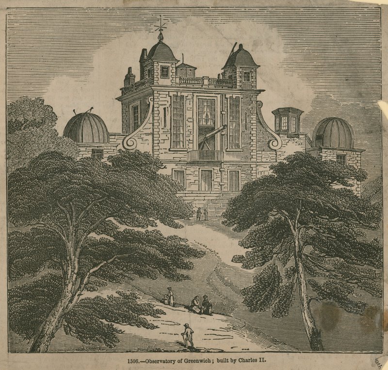 Observatorio en Greenwich, Londres, construido por Carlos II de English School