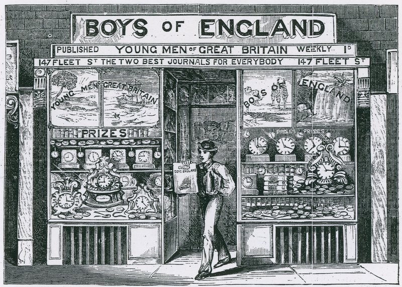 Oficinas de Edwin J Brett, editor de Boys of England de English School