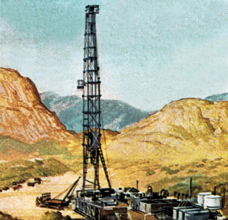 Plataforma de perforación de petróleo de English School