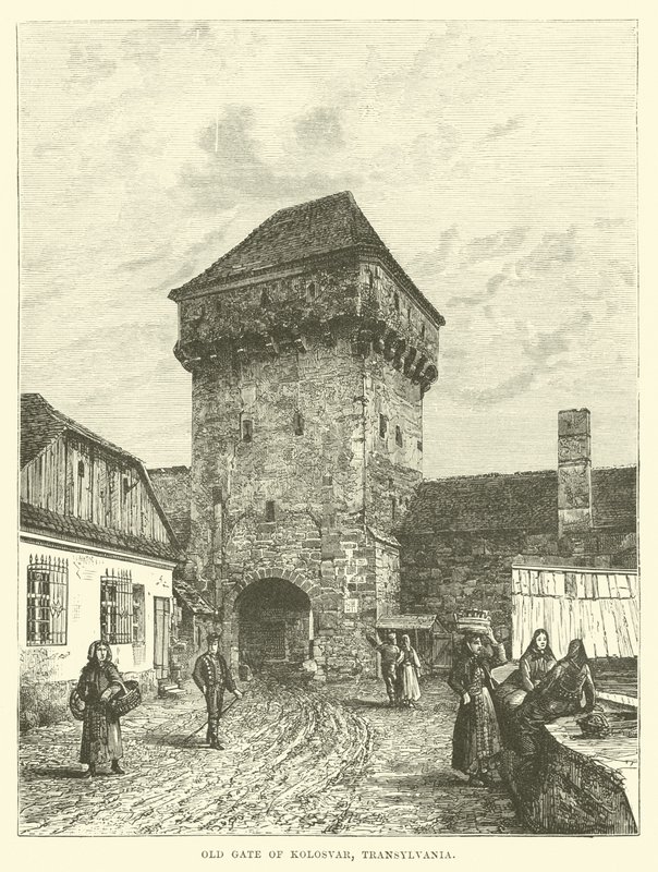 Antigua puerta de Kolosvar, Transilvania de English School
