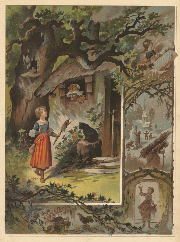La Vieja Mamá Ganso (cromolito) de English School