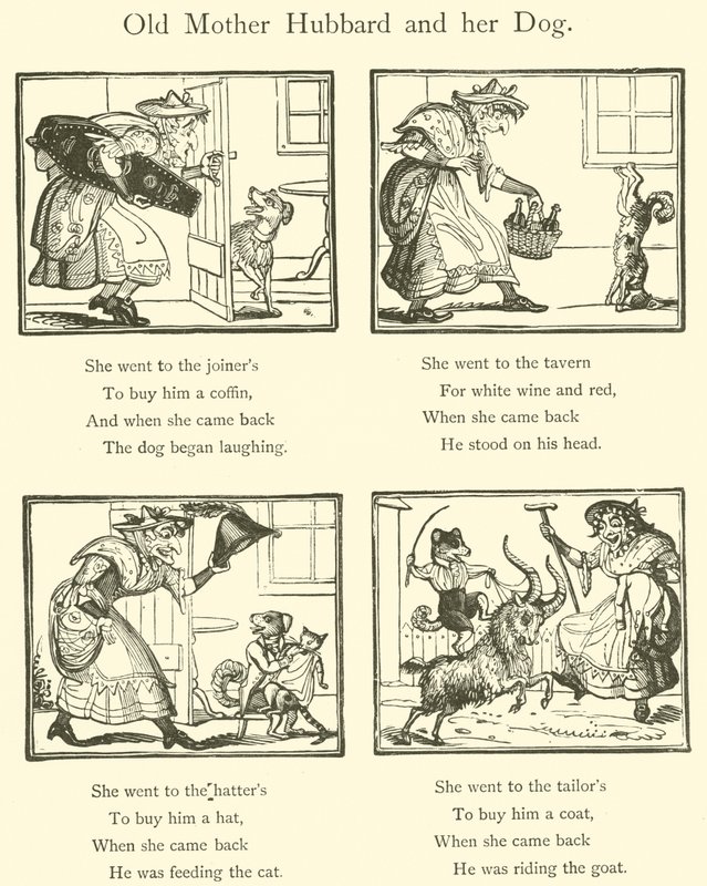 La vieja madre Hubbard y su perro de English School