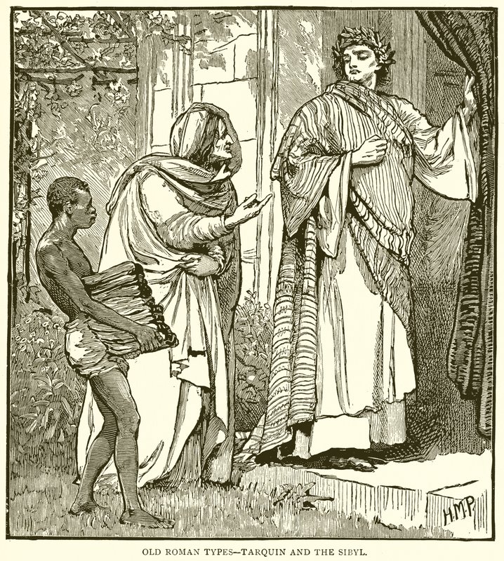 Tipos romanos antiguos--Tarquinio y la Sibila de English School