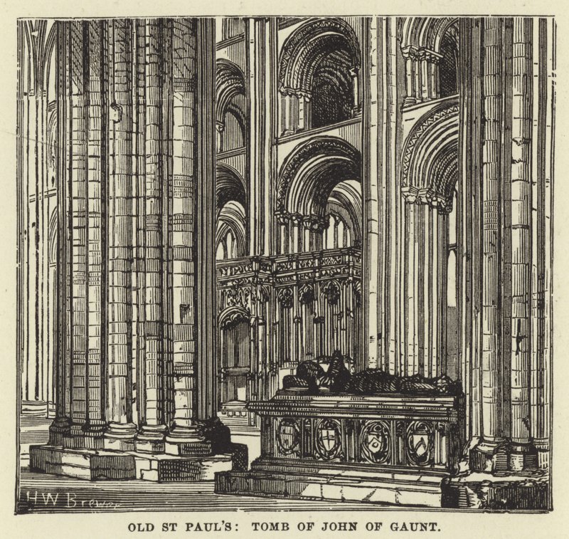 Antigua St Pauls, Tumba de Juan de Gante de English School