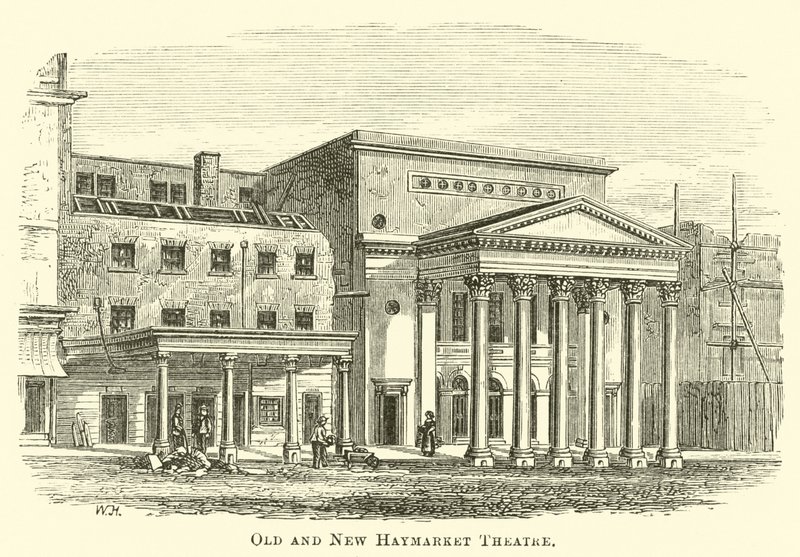 Teatro antiguo y nuevo Haymarket de English School