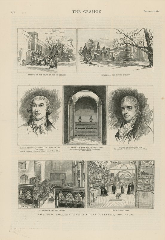 El antiguo colegio y galería de imágenes en Dulwich de English School