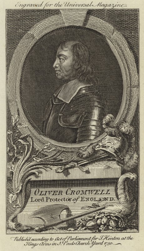Oliver Cromwell, Lord Protector de Inglaterra de English School