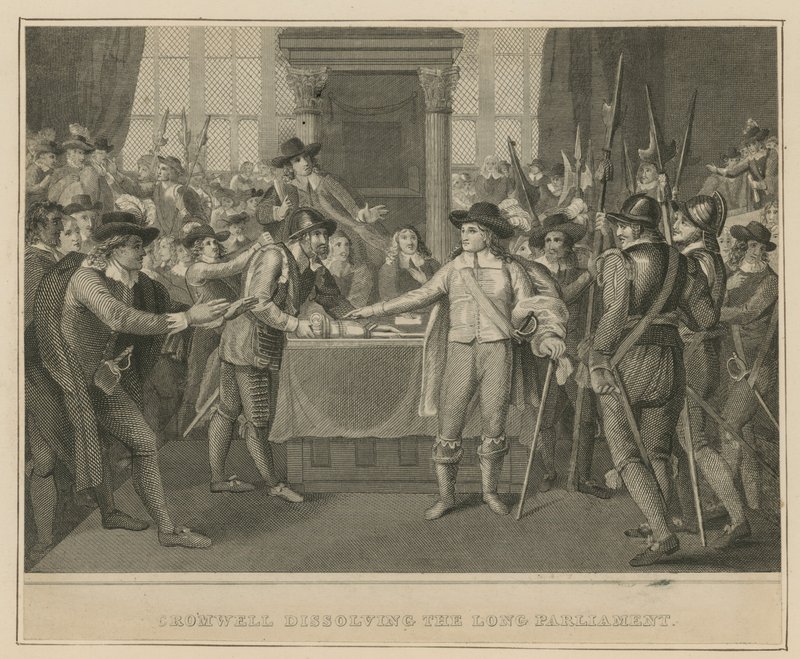 Oliver Cromwell disuelve el Parlamento Largo de English School