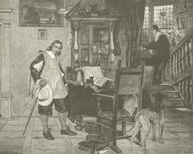 Oliver Cromwell visita a Milton de English School