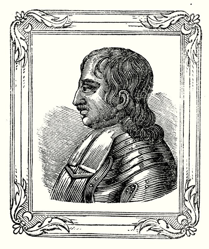 Oliver Cromwell nació en 1599, fue nombrado Protector en 1653 y murió en 1658 de English School