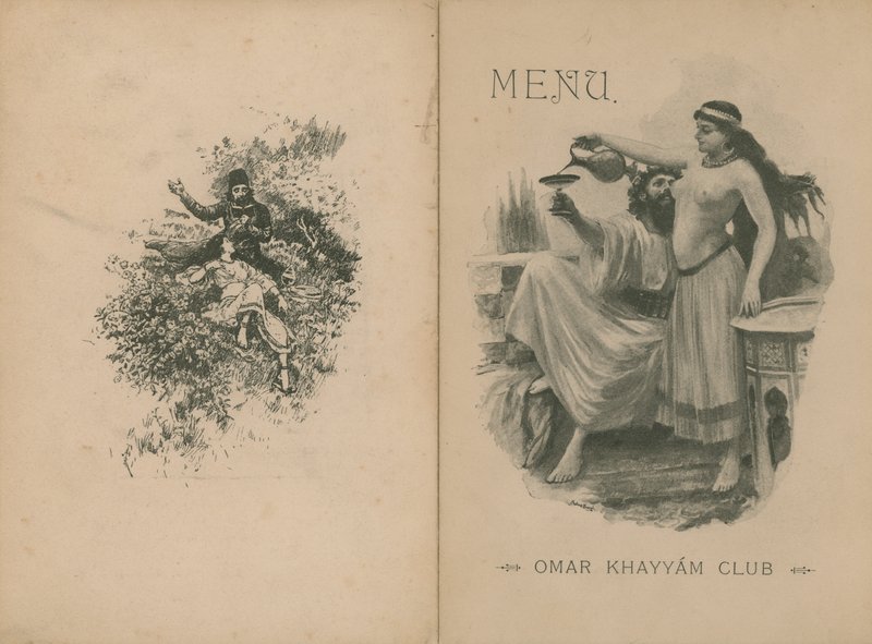 Menú de la Cena del Club Omar Khayyam de English School