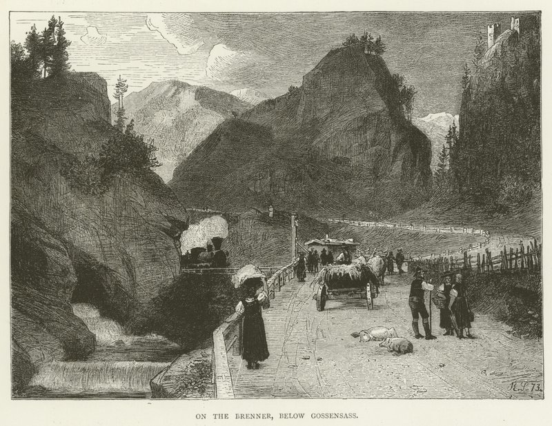 En el Brennero, debajo de Gossensass de English School