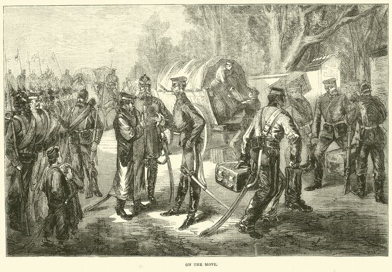 En movimiento, enero 1871 de English School
