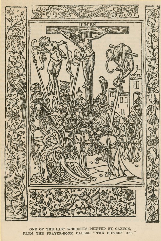 Una de las últimas xilografías impresas por Caxton de English School