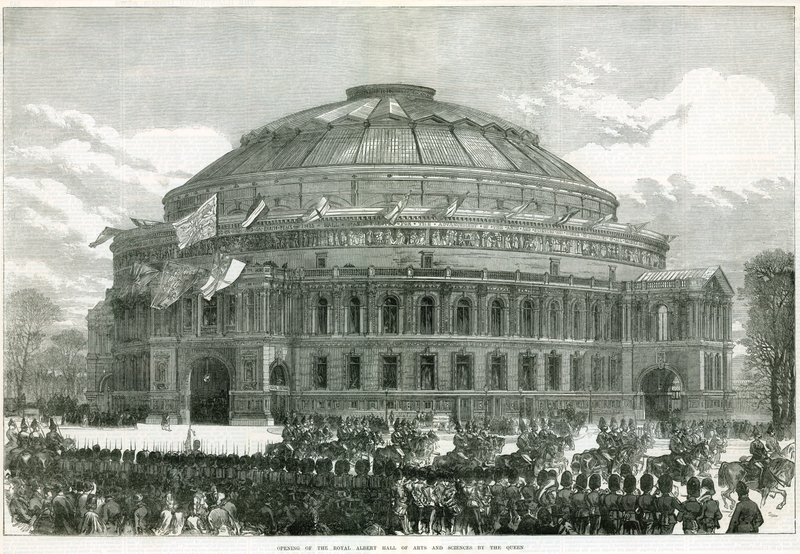 Inauguración del Royal Albert Hall por la Reina Victoria de English School