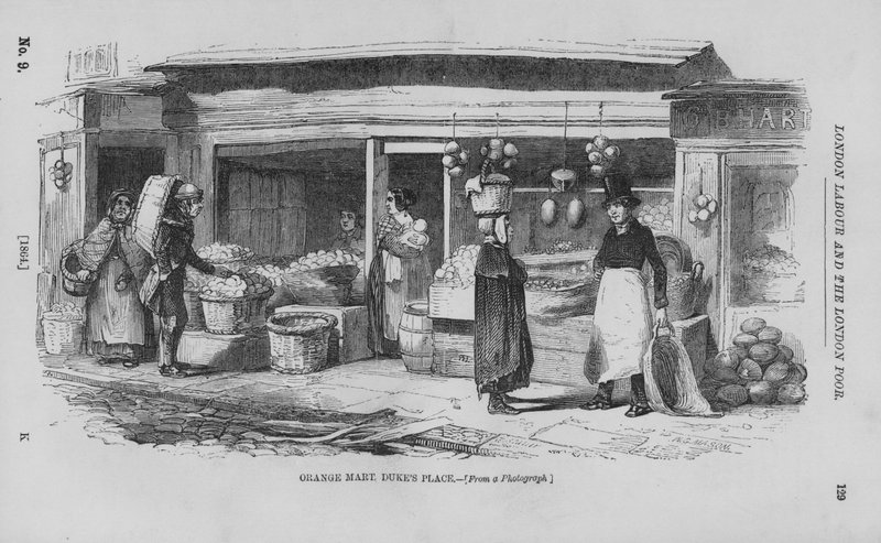 Mercado de naranjas, Duke