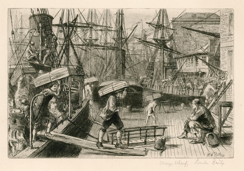 Muelle de Naranjas, Puente de Londres de English School