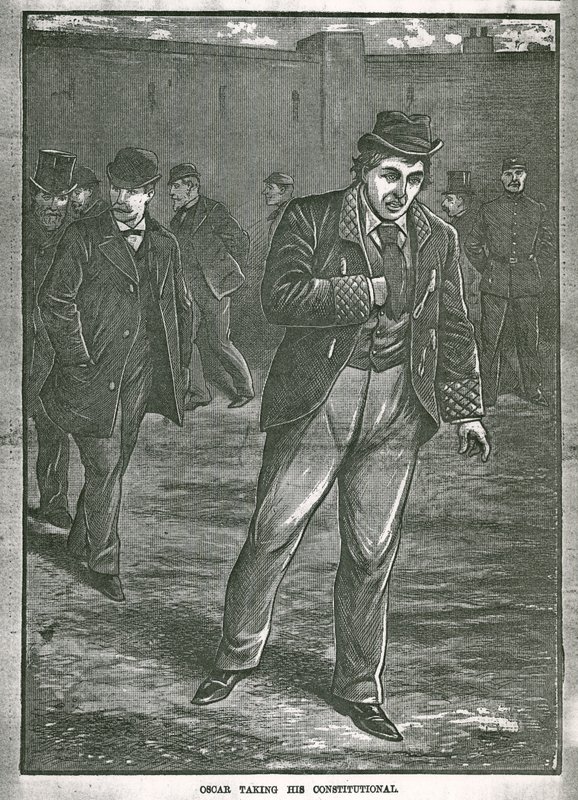 Oscar Wilde tomando su paseo de English School