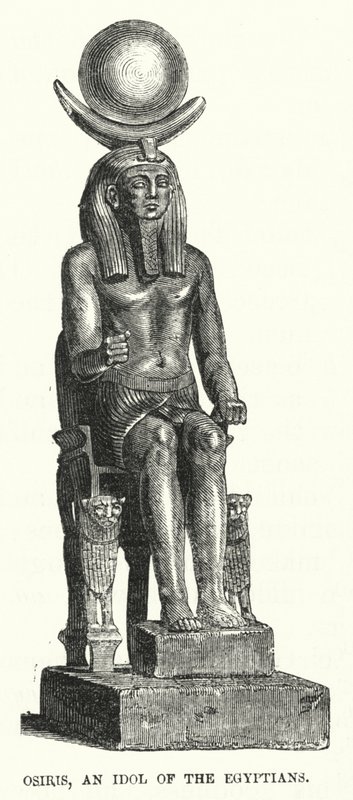 Osiris, un Ídolo de los Egipcios (grabado) de English School