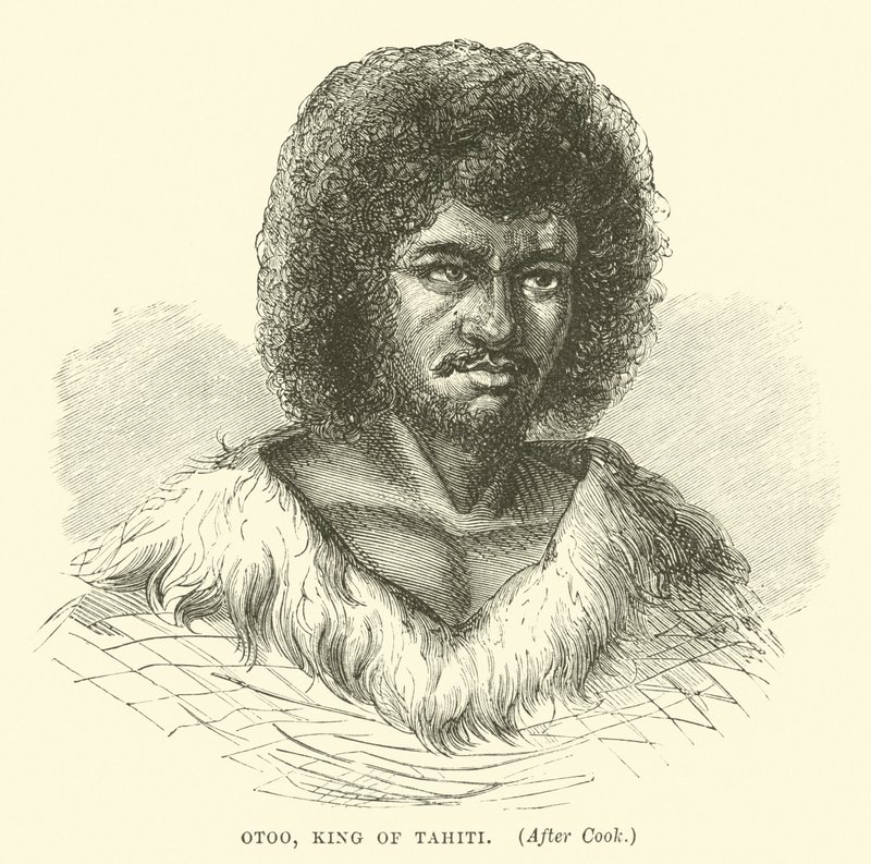 Otoo, Rey de Tahití, después de Cook de English School