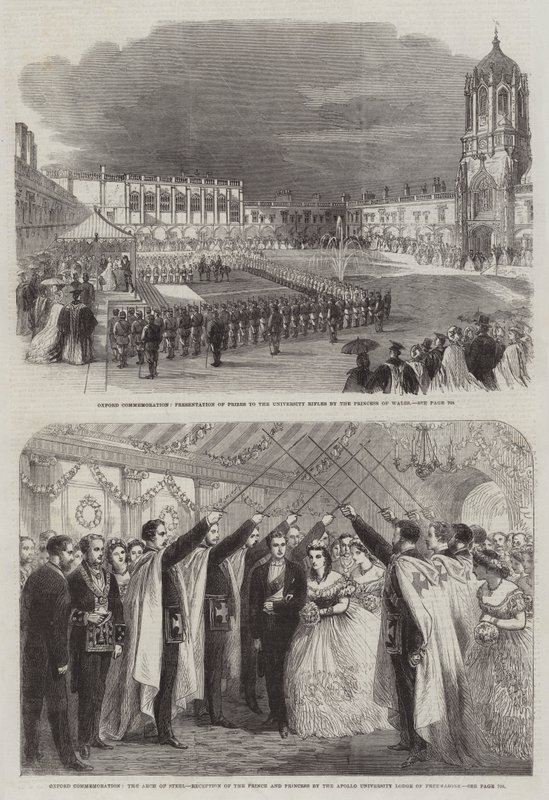 Conmemoración de Oxford (grabado) de English School
